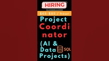 HIRING Project Coordinator for AI & Data projects