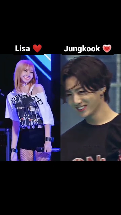 Lisa and jungkook,💜who is best ❤🐯🐰🐰🐯. #bts #btsarmy #blackpink #lisa #jungkook