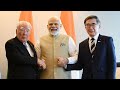 Pm modi meets osamu suzuki adviser suzuki motor corporation