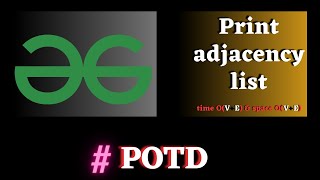 #69 GFG POTD, Print adjacency list solution | Puneet Kumar IIITD