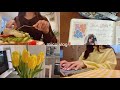 vlog | 社会人の日常4日間🍒🧦海外生活, 語学勉強, 手帳の中身, カフェ☕📔✧•.
