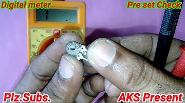 Pre set check | digital meter me pre set check kare | pre set testing in digital meter |