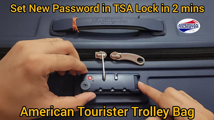 American Tourister Luggage NEW PASSWORD Set | How to Set TSA Lock Password