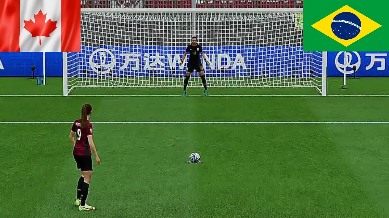 CANADA vs BRASIL Penalty AMISTOSOS DA SELEÇÃO FEMININA SIMULAÇÃO