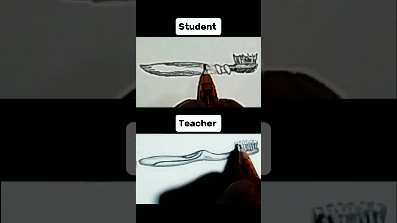 Student vs Teacher drawing challenge 