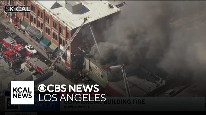 Firefighters battle major emergency fire at downtown Los Angeles business