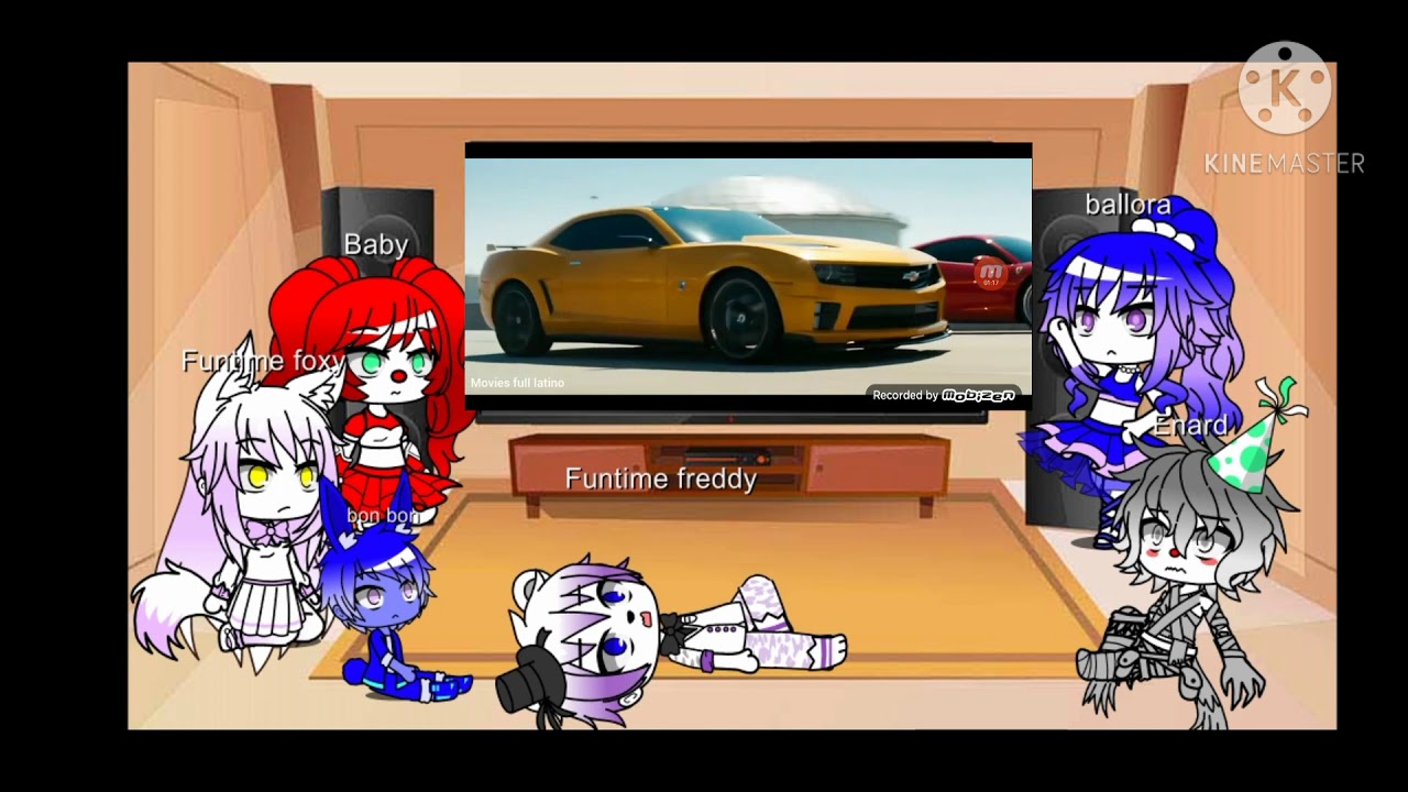 fnaf sister location reaccionan a transformers dark of the moom pelea en autopista