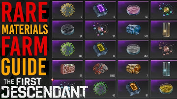 How I FARM EVERY RARE RESEARCH MATERIAL FAST | The First Descendant