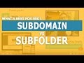 Subdomain vs Subfolder Which one is better for SEO?