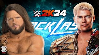 WWE Backlash 2024 Predictions - AJ Styles vs Cody Rhodes (WWE 2K24 PS5)