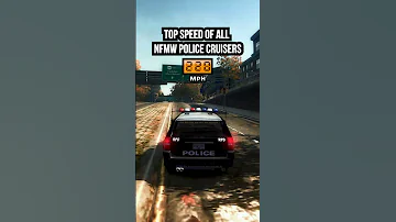What S The FASTEST Police Cruiser In Need For Speed Most Wanted 