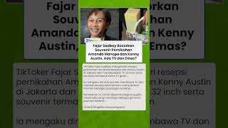 Download Lagu Fajar Sadboy Bocorkan Souvenir Pernikahan Amanda Manopo dan Kenny Austin, Ada TV dan Emas? MP3