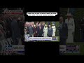 Trump cuts in front of queen Camilla #trump #queen #usa #president