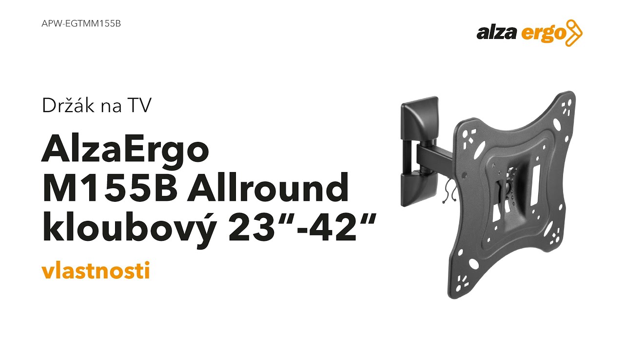 AlzaErgo M155B Allround kĺbový 23" – 42" za 8,90 € - Držiak na TV | Alza.sk
