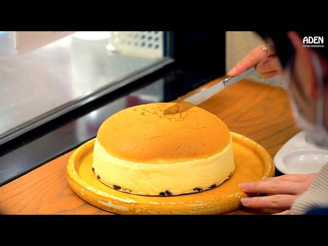 Japanese Jiggly Cheesecake - Street Food in Osaka - YouTube
