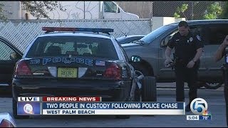 Two people in custody following police chase