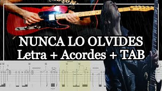 NUNCA LO OLVIDES - Airbag｜Cover guitarra｜ACORDES + TAB