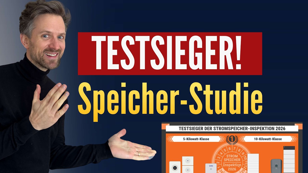 Stromspeicher Testsieger 2026 - Deshalb ist Effizienz so wichtig! (HTW-Studie)
