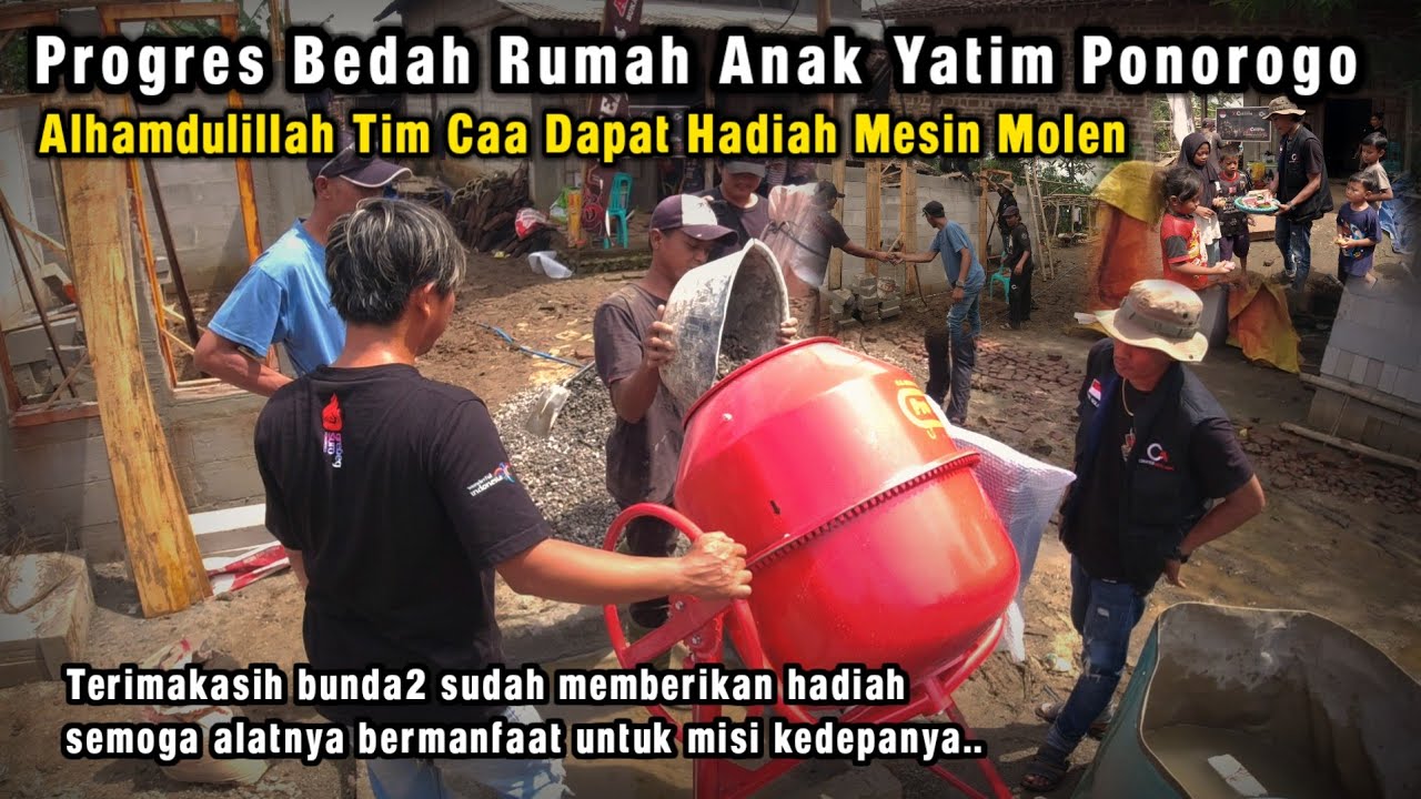 MANTAP! HADIAH MESIN MOLEN DARI BUNDA2 CAA LANGSUNG KITA UJI COBA UNTUK PEMBANGUNAN