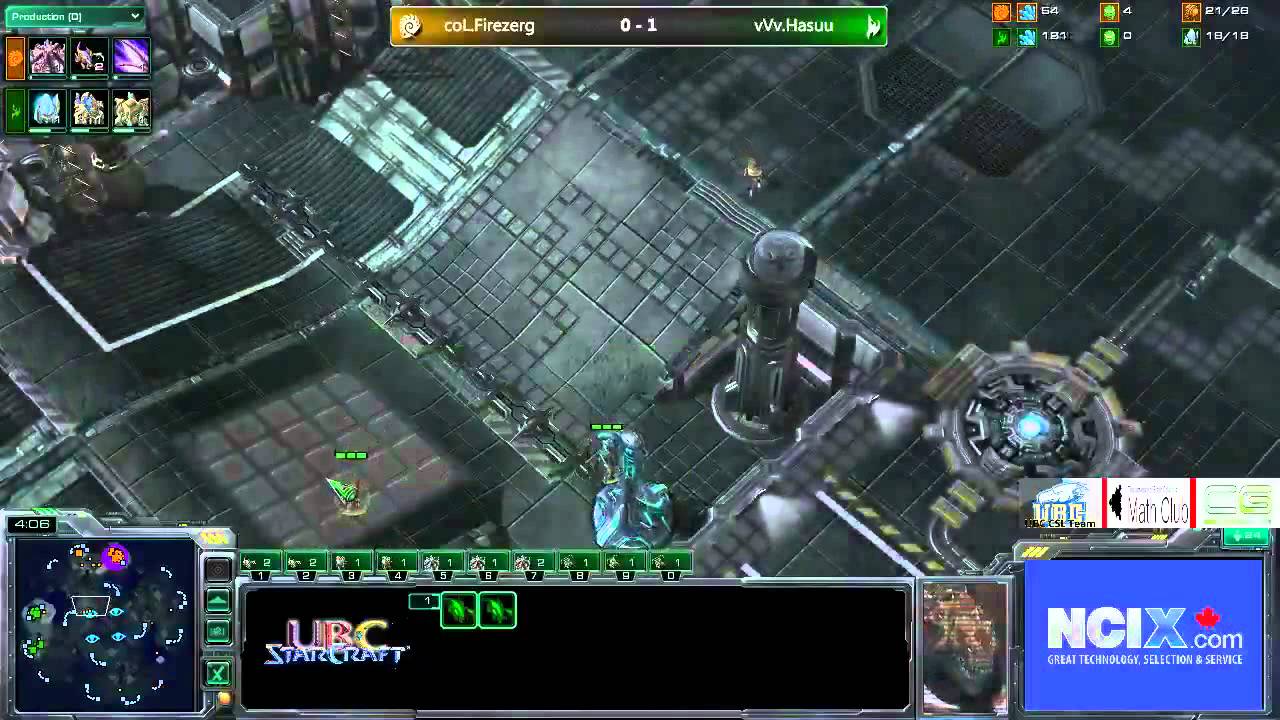 NCIX UBC CUP vVvHasuu vs coLFireZerg match 2
