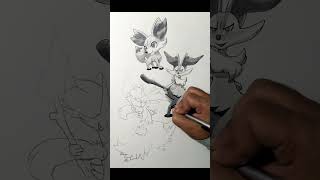 #drawing How to Draw Fennekin Evolution Levels #sketch #pokemon