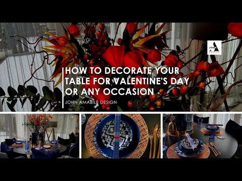 Video: How To Decorate A Table For Valentine's Day