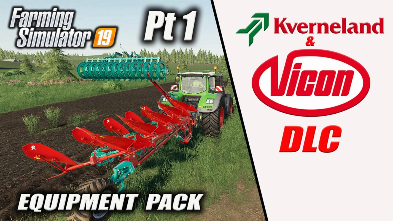 KVERNELAND & VICON EQUIPMENT PACK DLC Pt 1 Farming Simulator 19 PS4 (Review)