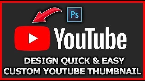 Youtube Custom Video Thumbnail Design With Photoshop Quick & Easy ▶️✅
