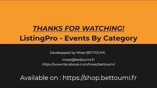 [WordPress ListingPro] - Events By Category Net Worth