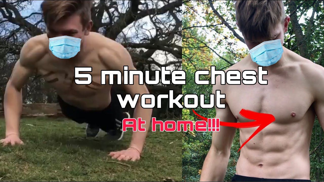 The best 5 minute chest workout || home workout - YouTube