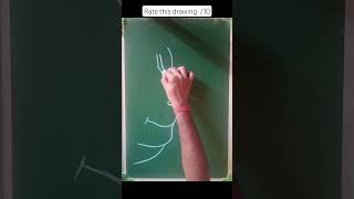 how to draw a lord hanuman ji Maharaj easy drawing #shorts #art #drawing #sketch #artist #chalkart