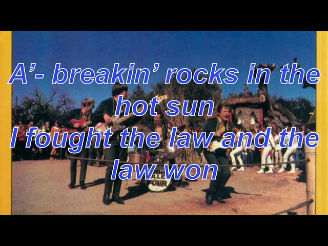 Bobby Fuller Four - I Fought The Law Lyrics