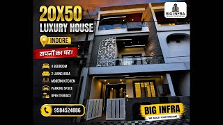 20x50 4BHK Luxury House for Sale Near Vijay Nagar Indore | Premium Ready to Move Villa | Big Infra