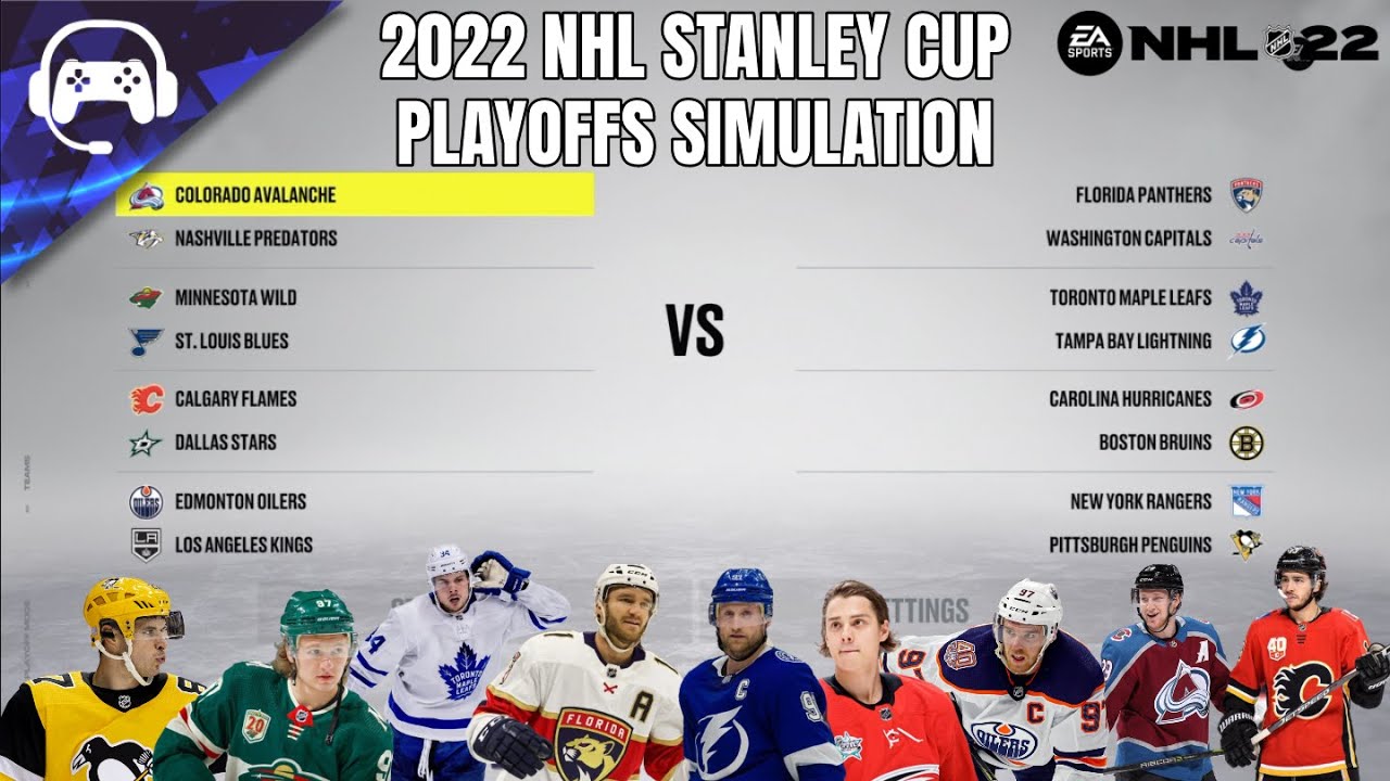 2022 NHL STANLEY CUP PLAYOFFS SIMULATION NHL 22