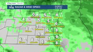 Mostly cloudy Saturday with a high of 54 expected