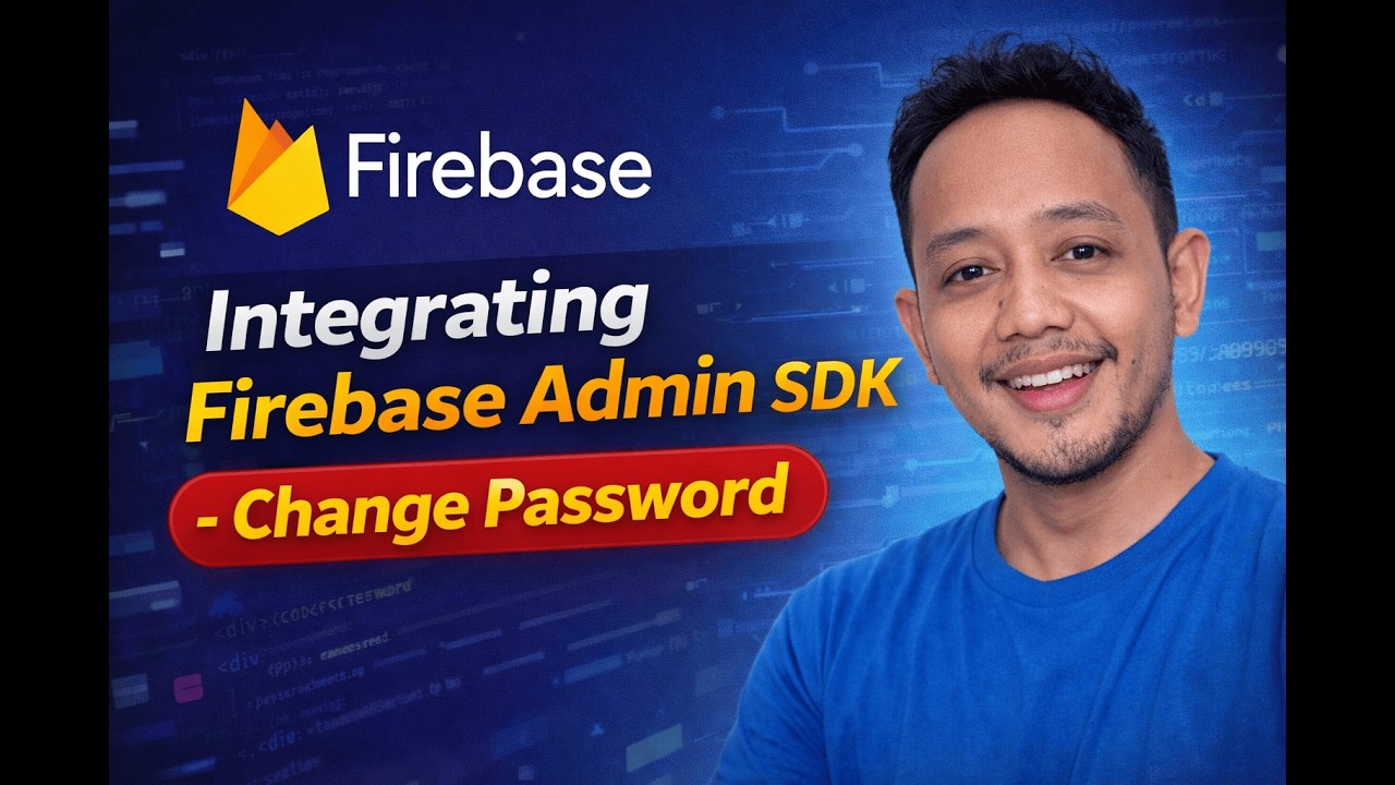Integrating Firebase admin SDK - change password - YouTube