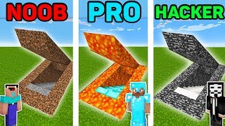Minecraft Noob vs Pro vs Hacker : Secret Base in Minecraft