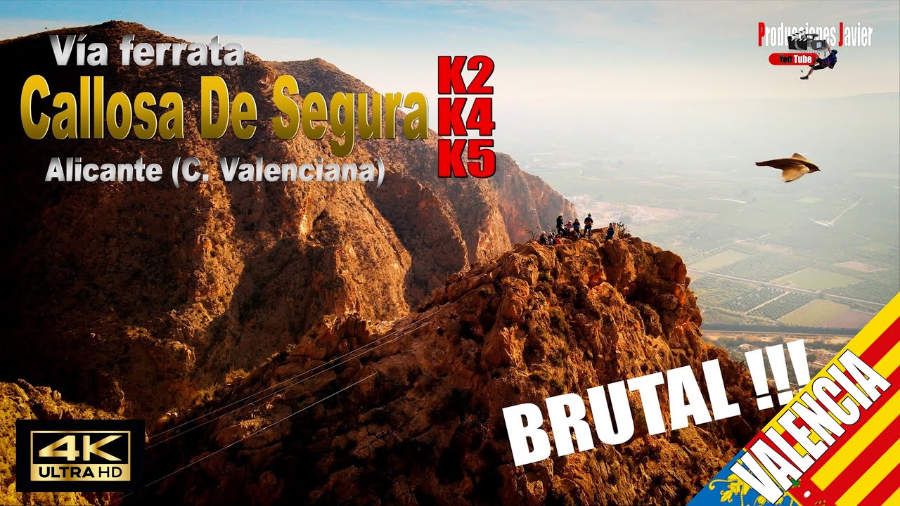 Vía Ferrata Callosa de Segura K3-K5 . Alicante (C. Valenciana)