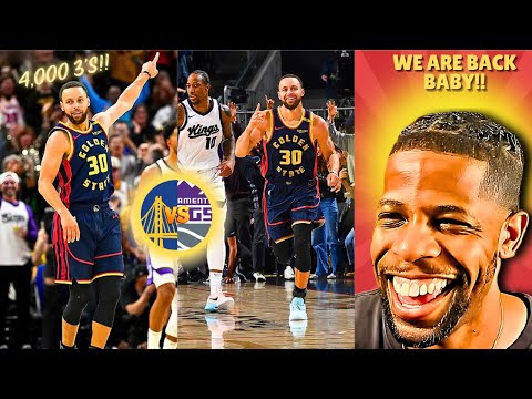 STEPHEN CURRY WITH 4000 3's!! WOW!! Golden State Warriors Vs Sacramento Kings |REACTION!!