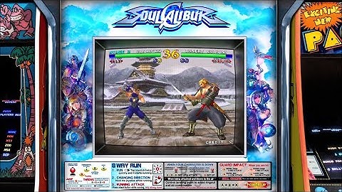 SoulCalibur, realistic arcade bezel with the Mega Bezel Reflective Shader