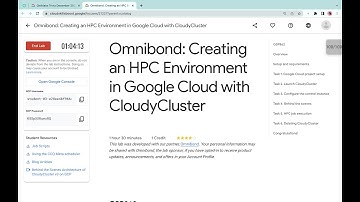 Omnibond: Creating an HPC Environment in Google Cloud with CloudyCluster || #qwiklabs || #GSP862