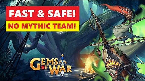 Gems of War Werewoods Faction Assault! Safe and Fast NO MYTHIC Team!