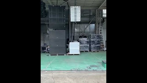 Sound Check(3) of TPA Kiva 920 dual 10” line array system & Korf 218 dual 18” bass reflex