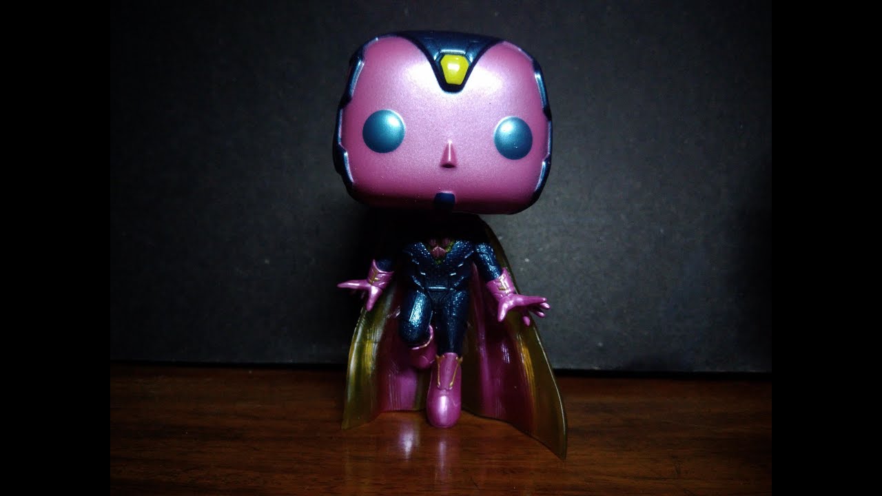 Vision Avengers Infinity War Funko Pop Review | Metallic Vision Pop | #PTYD  | Pasty Pop Reviews # 3 - YouTube