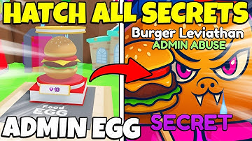 HOW TO HATCH ALL FOOD ADMIN ABUSE SECRETS IN BUBBLE GUM SIMULATOR INFINITY! | BGSI