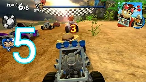 Beach Buggy Racing Gameplay Walkthrough Part 5 - Sunshine Sprint 1-6 (Android)