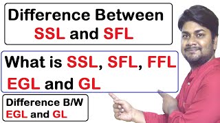 What is SSL, SFL, FFL, EGL, GL in Civil Engineering Drawing | Civil Engineering Basic Knowledge