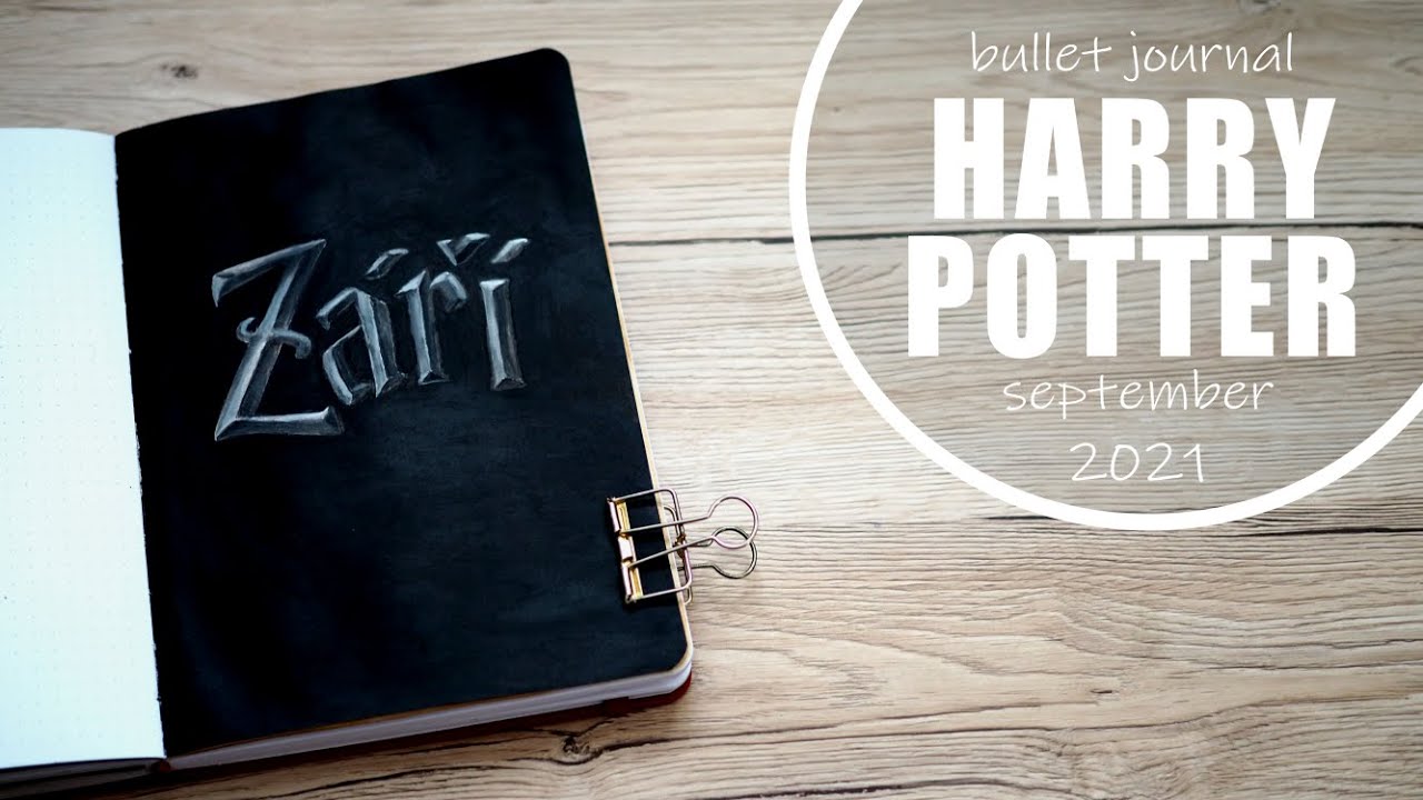 Bullet journal - Září 2021 - Harry Potter!