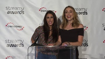 Brittany Furlan & Shira Lazar Announce Drama - Streamy Awards 2016