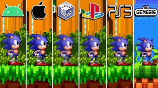 Sonic CD (1993) Android vs iOS vs GameCube vs PS2 vs PS3 vs Genesis (is There a Big Difference?)